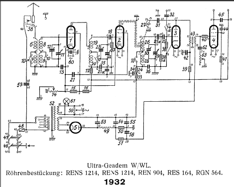 Ultra-Geadem WL; AEG Radios Allg. (ID = 802559) Radio