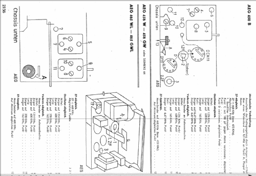 Weltmeister 465WL; AEG Radios Allg. (ID = 6536) Radio