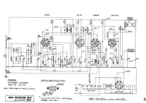 Superb 844; AGA and Aga-Baltic (ID = 2576016) Radio