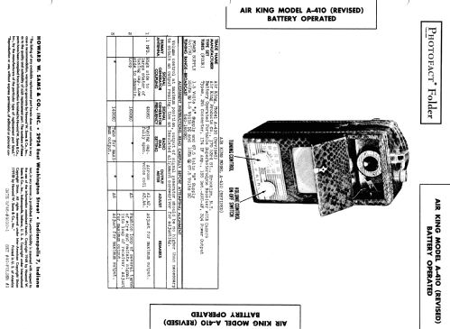 A-410 ; Air King Products Co (ID = 984023) Radio