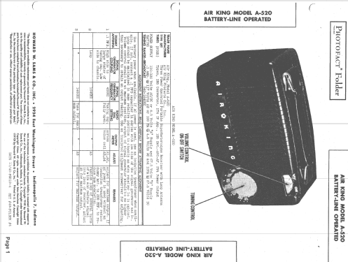 A-520 ; Air King Products Co (ID = 1420570) Radio