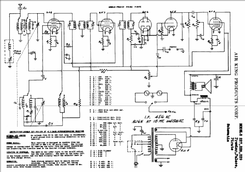 Palace 228 ; Air King Products Co (ID = 486452) Radio