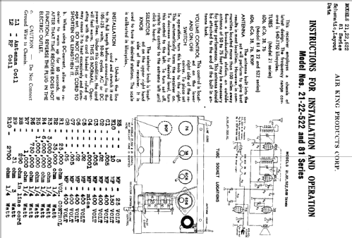 Series 81 ; Air King Products Co (ID = 486573) Radio