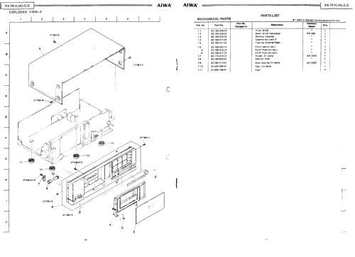 Stereo Integrated Amplifier MX-70; Aiwa Co. Ltd.; Tokyo (ID = 2483762) Ampl/Mixer