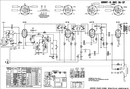 Jonny K56Batt ; Akkord-Radio + (ID = 843256) Radio