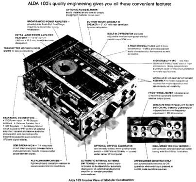 Amateur Band Transceiver 103; Alda Communications (ID = 377665) Amat TRX