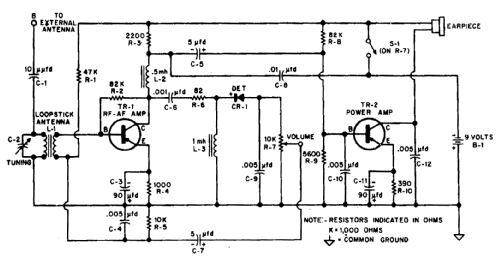 Knight 2 Transistor Radio Kit 83 Y263; Allied Radio Corp. (ID = 1869365) Kit