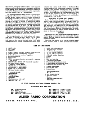 Knight Ocean Hopper ; Allied Radio Corp. (ID = 2955408) Radio