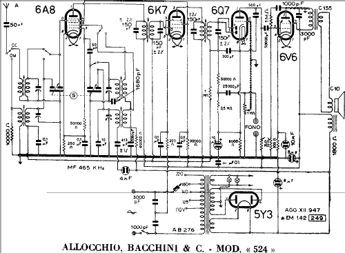 524; Allocchio Bacchini (ID = 216298) Radio