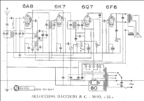 55M; Allocchio Bacchini (ID = 939475) Radio