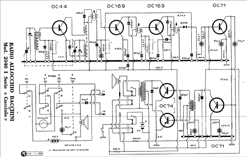 Cucciolo 2040/C; Allocchio Bacchini (ID = 937777) Radio