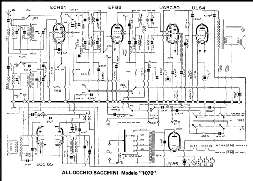 MF1070; Allocchio Bacchini (ID = 1408454) Radio