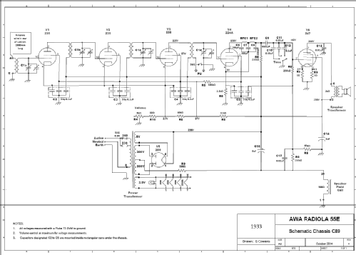 Radiola 55E Ch= C89; Amalgamated Wireless (ID = 1732013) Radio