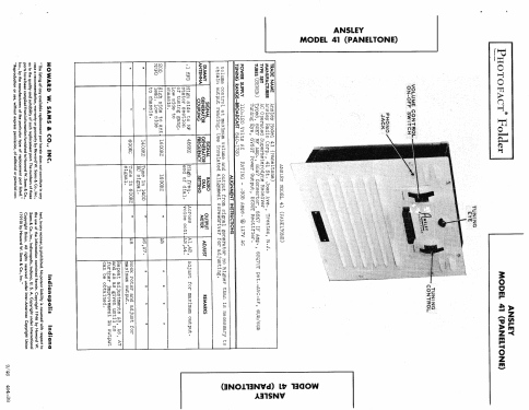 Paneltone 41; Ansley Radio; New (ID = 434801) Radio