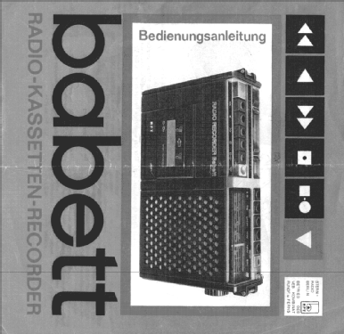 Babett 2306.01; Antennenwerke Bad (ID = 129906) Radio