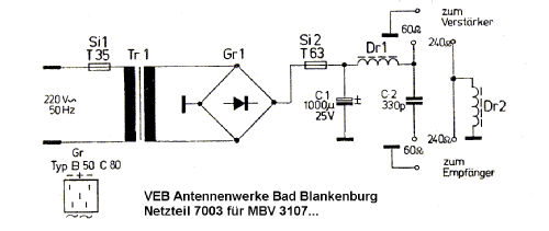 Mehrbereichsverstärker 3107.10; Antennenwerke Bad (ID = 1333621) RF-Ampl.