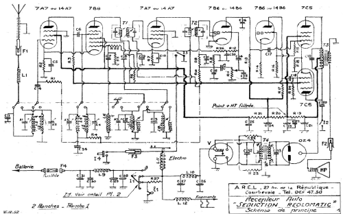 Séduction Réglomatic Type C; Arel, Applications (ID = 1714686) Car Radio