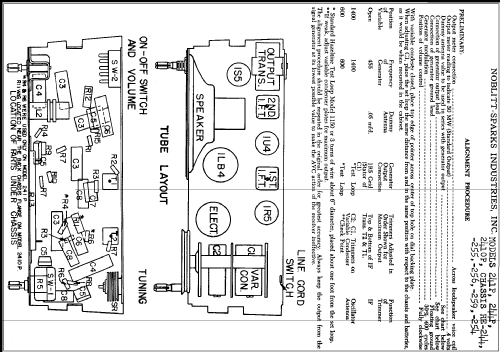 241P Ch= RE-254; Arvin, brand of (ID = 295890) Radio