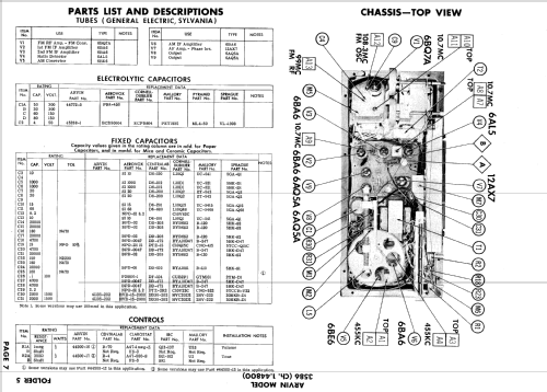 3586 Ch= 1.44800; Arvin, brand of (ID = 601270) Radio