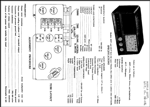 460T Ch= RE-284; Arvin, brand of (ID = 242028) Radio