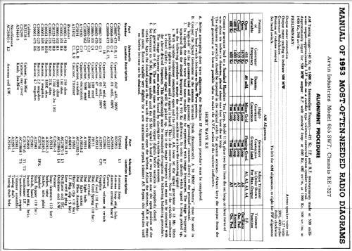 655SWT Ch= RE327; Arvin, brand of (ID = 160368) Radio