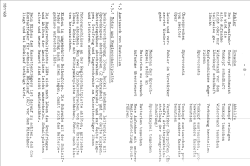 Memocord K60; Assmann, W., GmbH; (ID = 1198852) R-Player