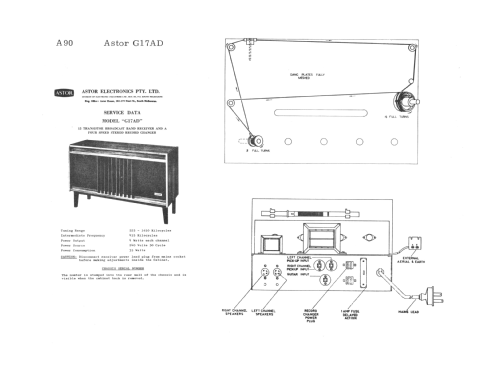 G17AD Ch=G17 Series; Astor brand, Radio (ID = 2056689) Radio