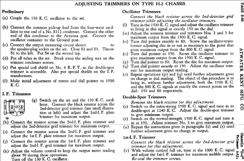 72 Ch= H-1, H-2; Atwater Kent Mfg. Co (ID = 764408) Radio