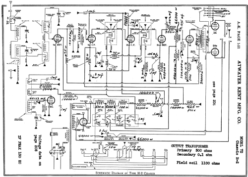 H2 Chassis; Atwater Kent Mfg. Co (ID = 463040) Radio