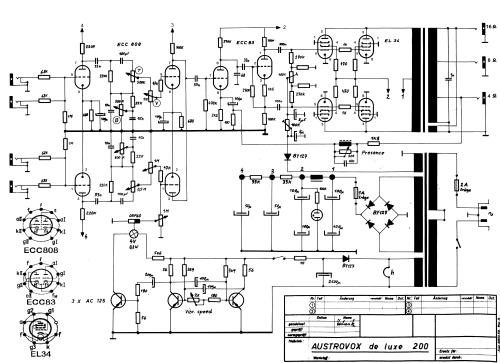 De Luxe 200 ; Austrovox, Wien 7 (ID = 1099901) Ampl/Mixer