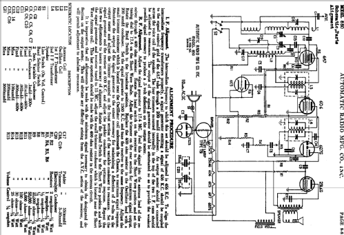 850 ; Automatic Radio Mfg. (ID = 451199) Radio