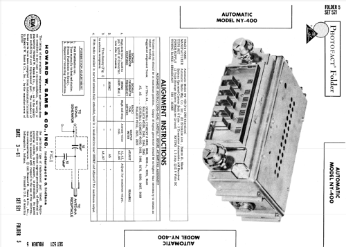 Automatic NY-400 ; Automatic Radio Mfg. (ID = 676756) Car Radio