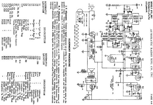 B70 ; Automatic Radio Mfg. (ID = 450941) Radio