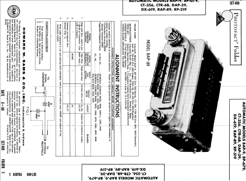 BAP-9 ; Automatic Radio Mfg. (ID = 560270) Car Radio