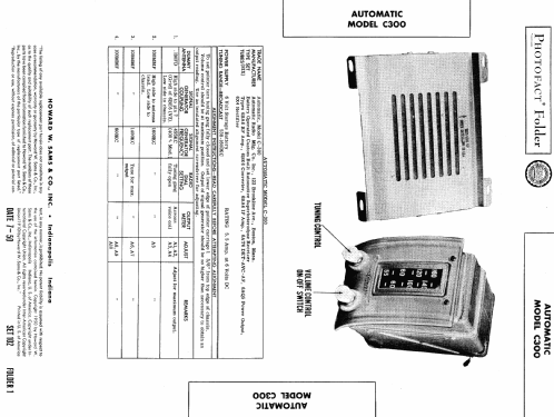 C-300 ; Automatic Radio Mfg. (ID = 437145) Car Radio