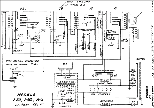 J-50 ; Automatic Radio Mfg. (ID = 451035) Car Radio