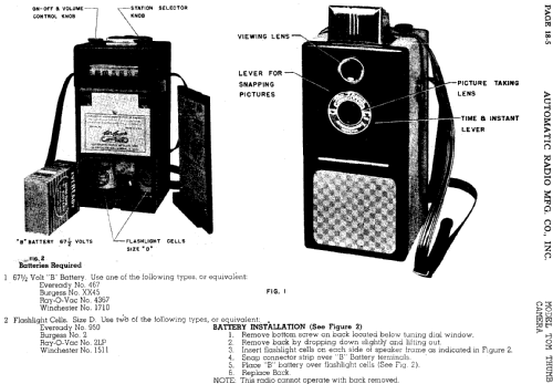 Tom Thumb Camera ; Automatic Radio Mfg. (ID = 451629) Radio