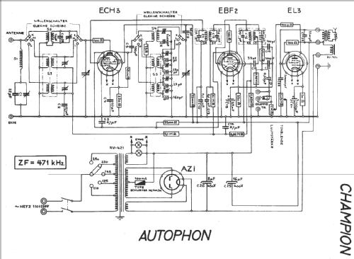 Champion G ; Autophon AG inkl. (ID = 16511) Radio