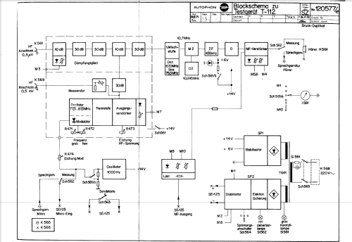 Testgerät für Handfunkgeräte T-112; Autophon AG inkl. (ID = 1857735) Equipment