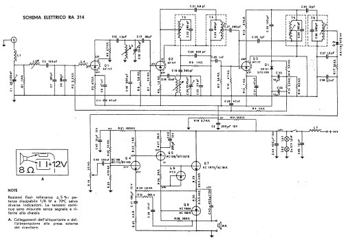 Piper RA314 ; Autovox SPA; Roma (ID = 662072) Car Radio