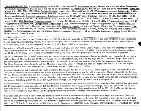 XCR-30 Mark 2 ; Barlow-Wadley Barlow (ID = 1186132) Radio