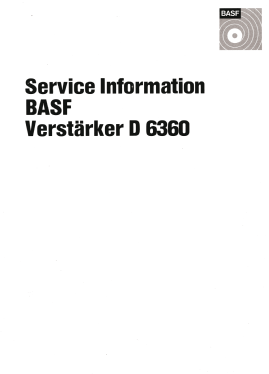 D6360; BASF, Badische (ID = 2856661) Ampl/Mixer