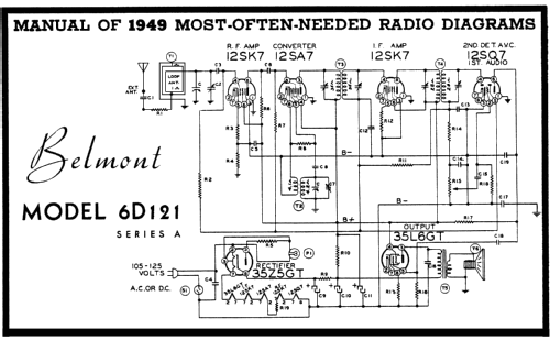 6D121 Ch= Series A; Belmont Radio Corp. (ID = 93661) Radio