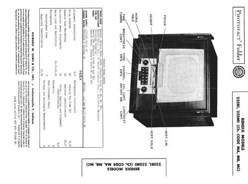 235 M 1 ; Bendix Radio (ID = 1361337) Television