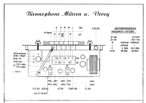 Vevey 6205; Biennophone; Marke (ID = 2263069) Radio