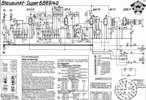 6B69/40; Blaupunkt Ideal, (ID = 863550) Radio