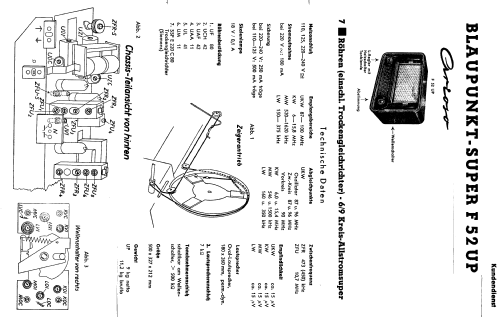 Arioso F52UP; Blaupunkt Ideal, (ID = 96653) Radio