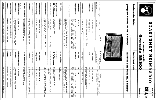 Granada 22300; Blaupunkt Ideal, (ID = 747901) Radio