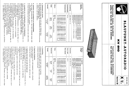 Kurzwellen-Vorsatzgerät KV810 ab D 540001; Blaupunkt Ideal, (ID = 691659) Converter