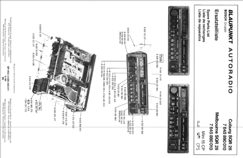 Melbourne SQR 26 7.645.880.010; Blaupunkt Ideal, (ID = 651416) Autoradio